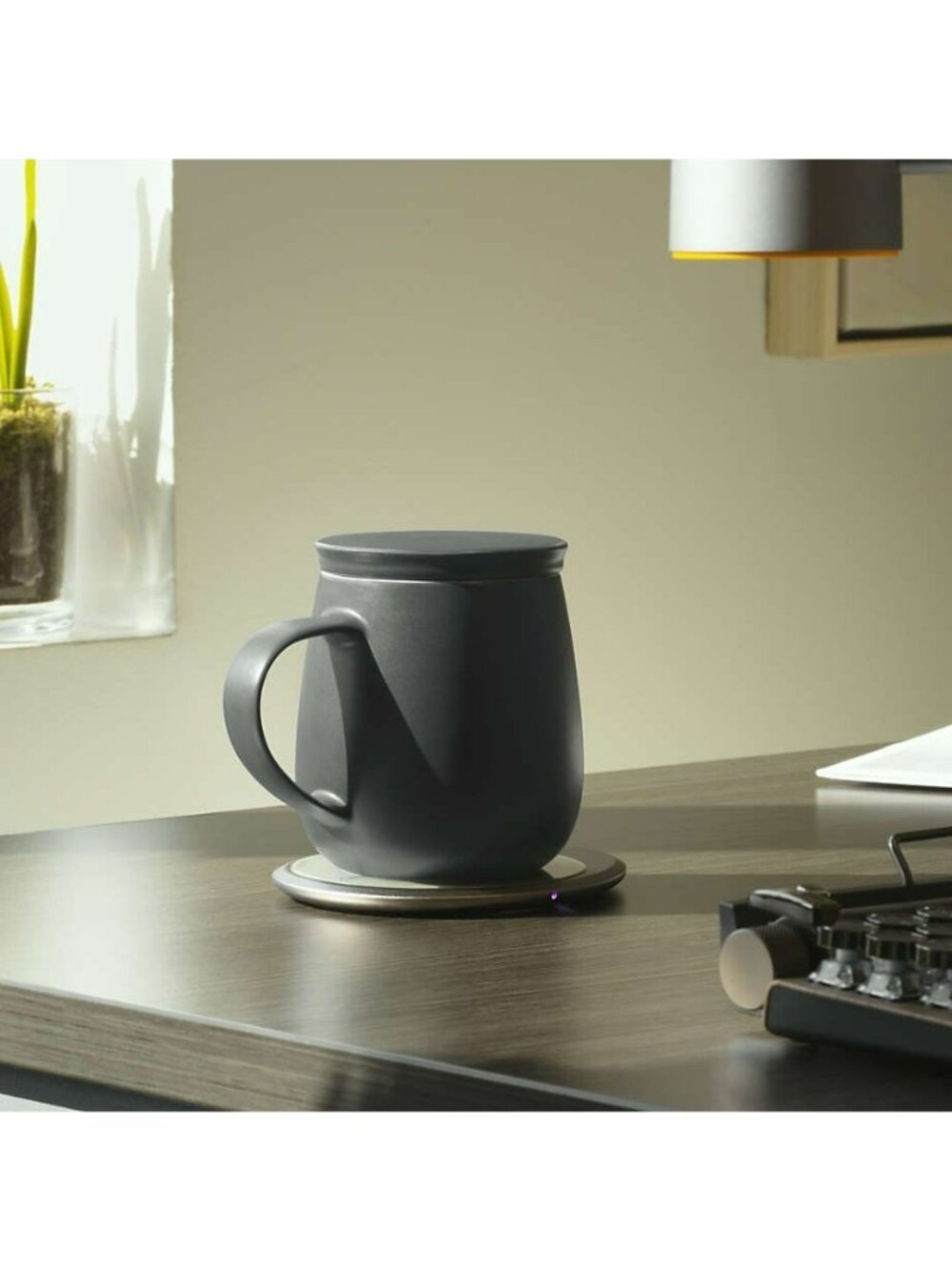 OHOM Ui+ Plus Self-heating Mug Cup Inkstone Black MGS04BK - Picture 4 of 12